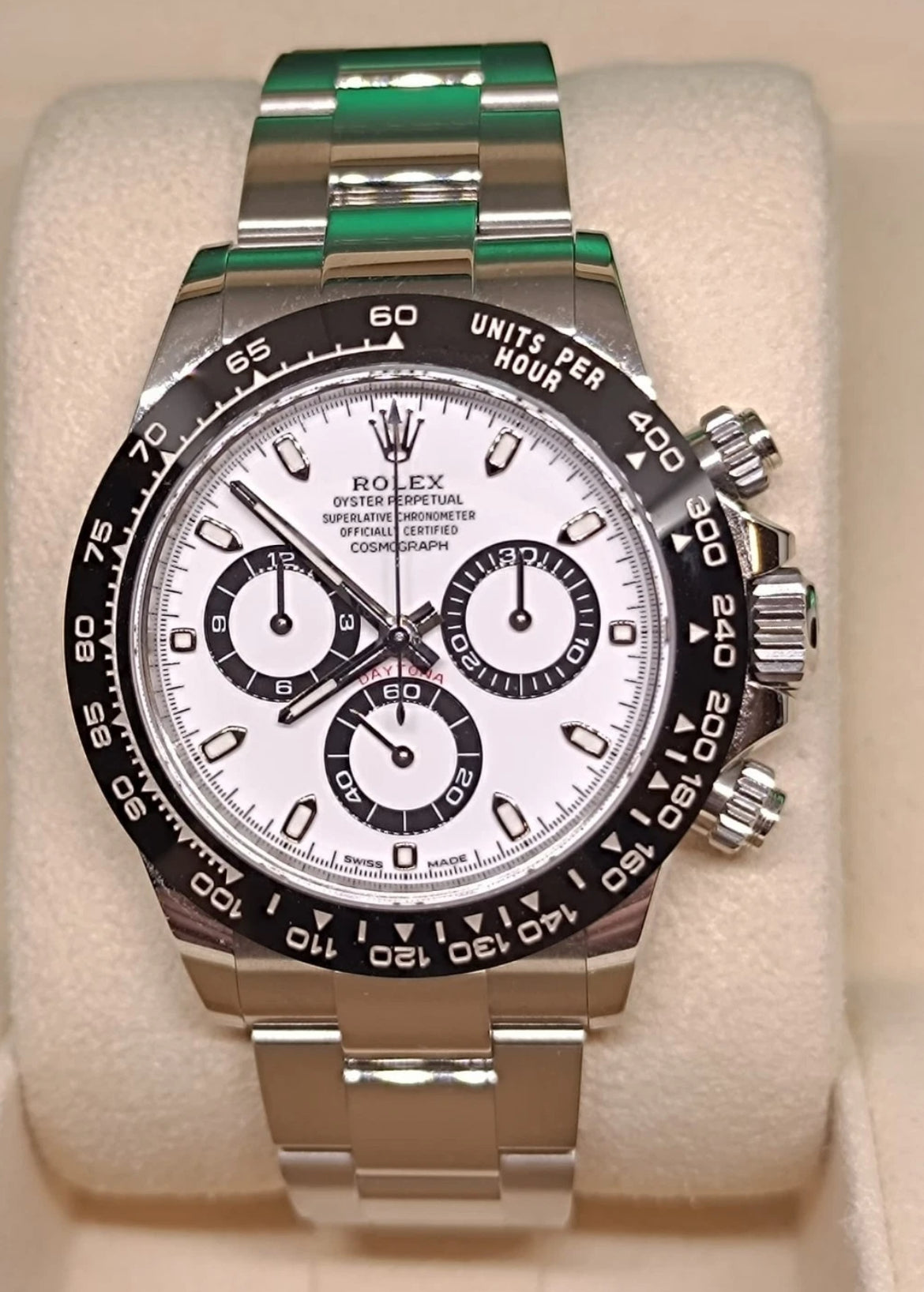 Daytona Panda quadrante bianco