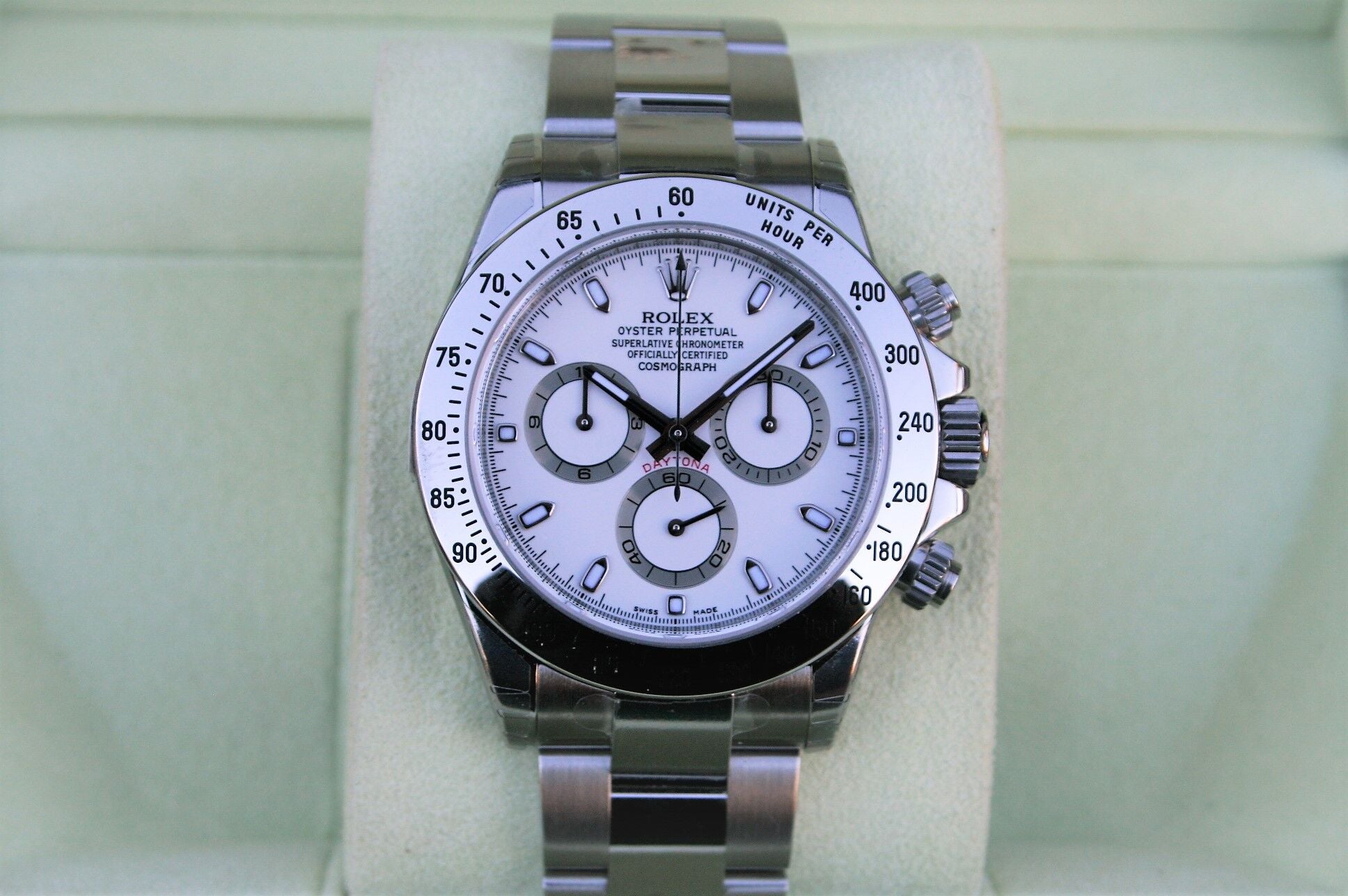 Rolex Daytona acciaio quadrante bianco