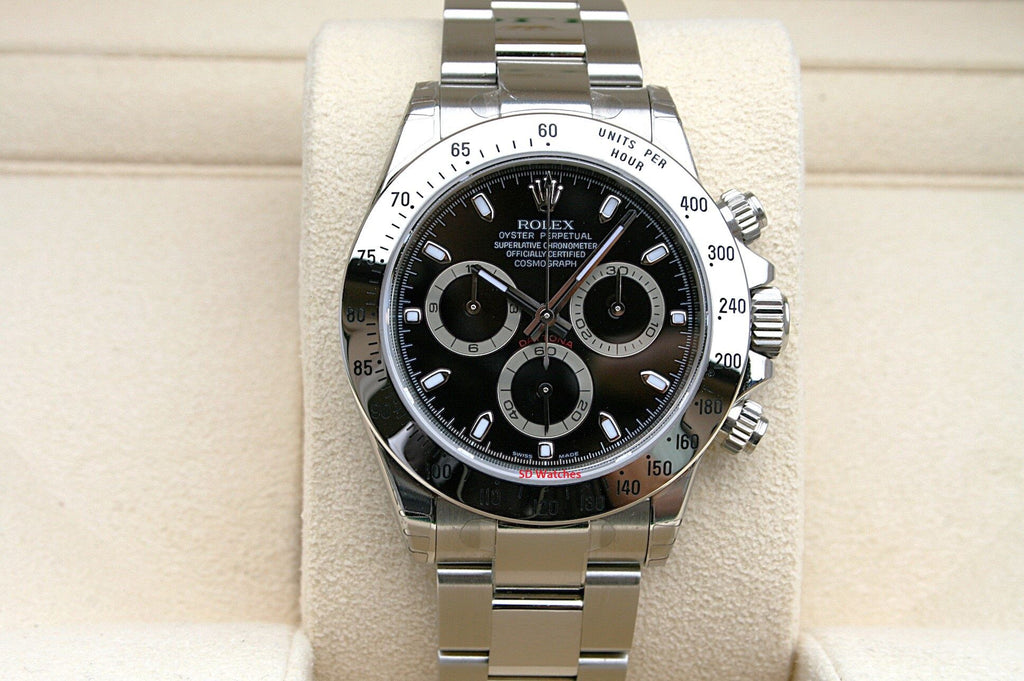 Rolex Daytona acciaio quadrante nero