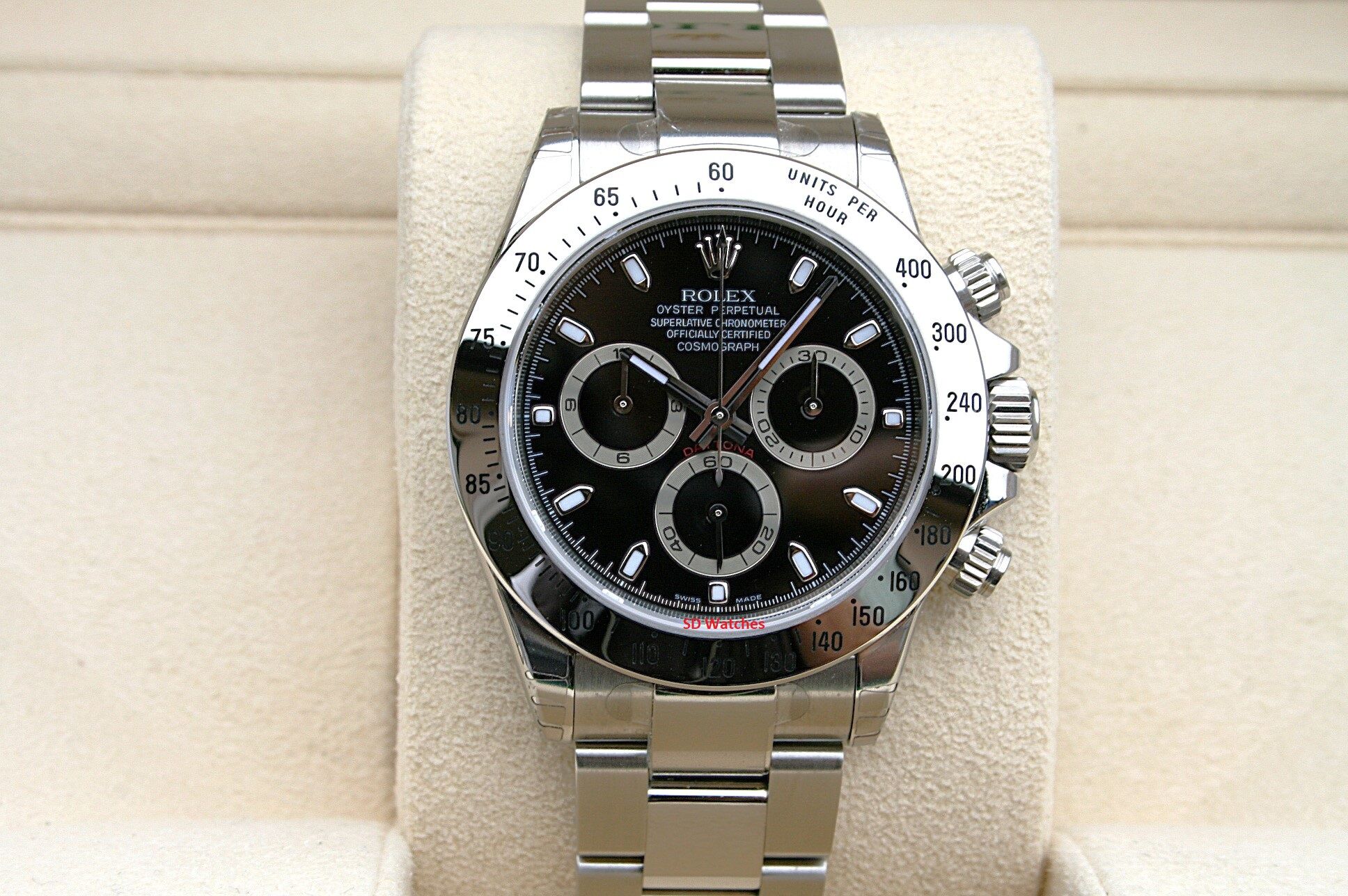 Rolex Daytona acciaio quadrante nero