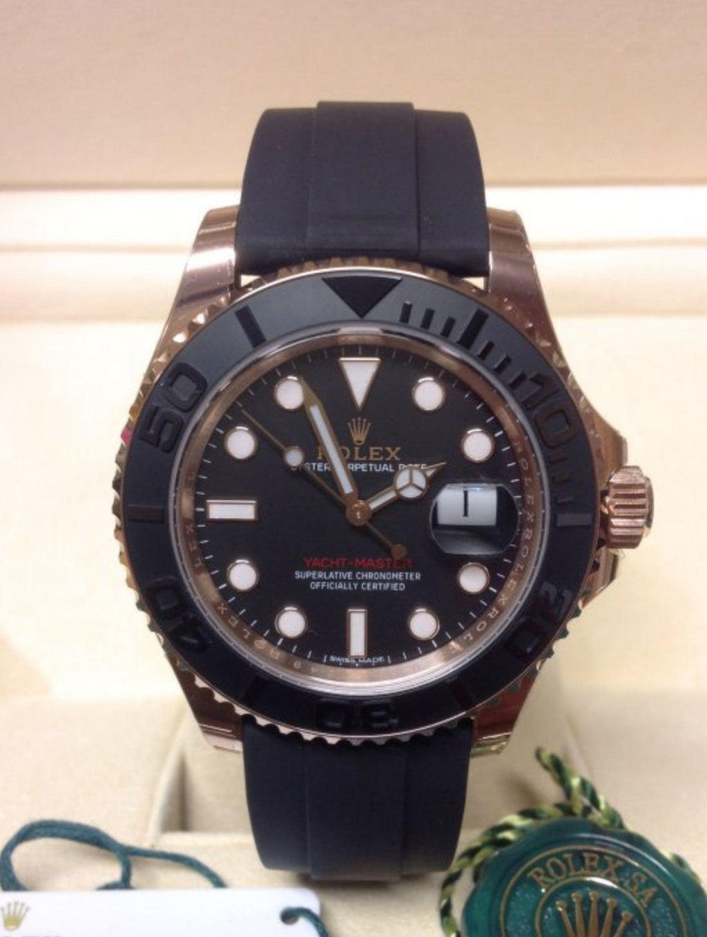 Rolex Yatch Master Caucciù gold rose