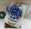 Rolex Submariner acciaio e oro quadrante blu